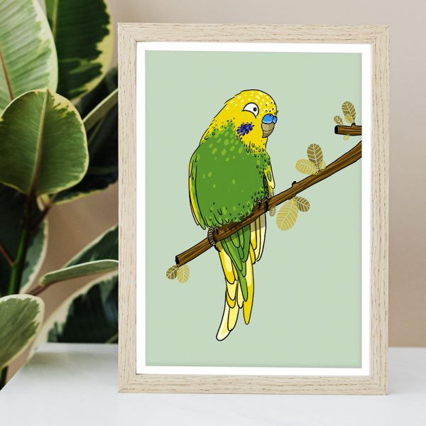 Custom Pet portrait illustration Bird