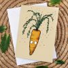 Part carrot showered in confetti