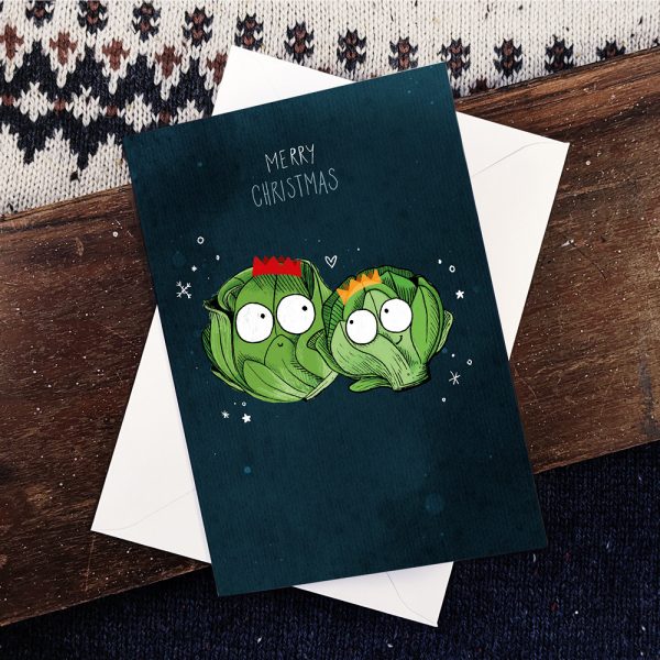 Merry Christmas sprouts card